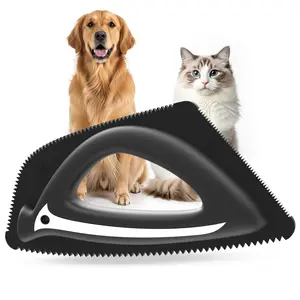 3-in-1 Reusable Silicone Pet Hair Remover Tool - Grooming Rake for Cats & Dogs, Portable Roller for Furniture, Carpet