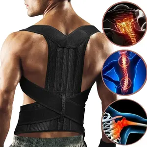 Back Brace Posture Corrector, Lumbar Straightener, Waist Support, Shoulder Support Belt, Adjustable Back Brace for Men & Women, Adjustable Spine Alignment, Posture Straps