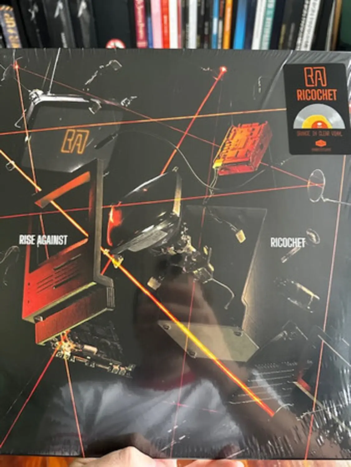 Rise Against - Ricochet - Limited Colored Vinyl with Opaque Orange Center & Clear Outside  [VINYL RECORD - LP] Colored Vinyl, Clear Vinyl, Ltd Ed, Orange, Italy - Import