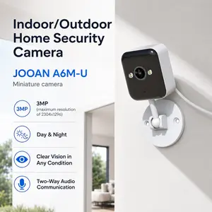JOOAN A6M-U Mini 3MP HD Security Camera Outdoor 2.4G WiFi 20M Night Vision 2-Way Audio Motion Alert Battery Powered for Home Yard TF Card & Cloud Storage