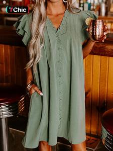 women's plain v neck dress, minimalist casual dress for summer daily wear, ladies clothes for all seasons, women's clothing, vneck dresses for women, womenswear