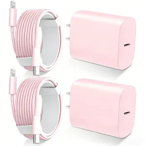 For iPhone 14 13 12 11 Fast Charger,10FT Long Fast Charging Lightning Cable with 20W USB C Charger Block for Phone 14/14 Pro Max/13/13 Pro Max/12/12 Pro Max/11/11Pro/XS/Max/XR/X Pink Cellphone