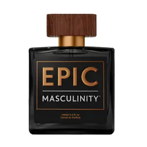 Epic Masculinity 100ml Fine Fragrance for Men with Oudh, Sandalwood, Musk, Vetiver for a layered fragrance.