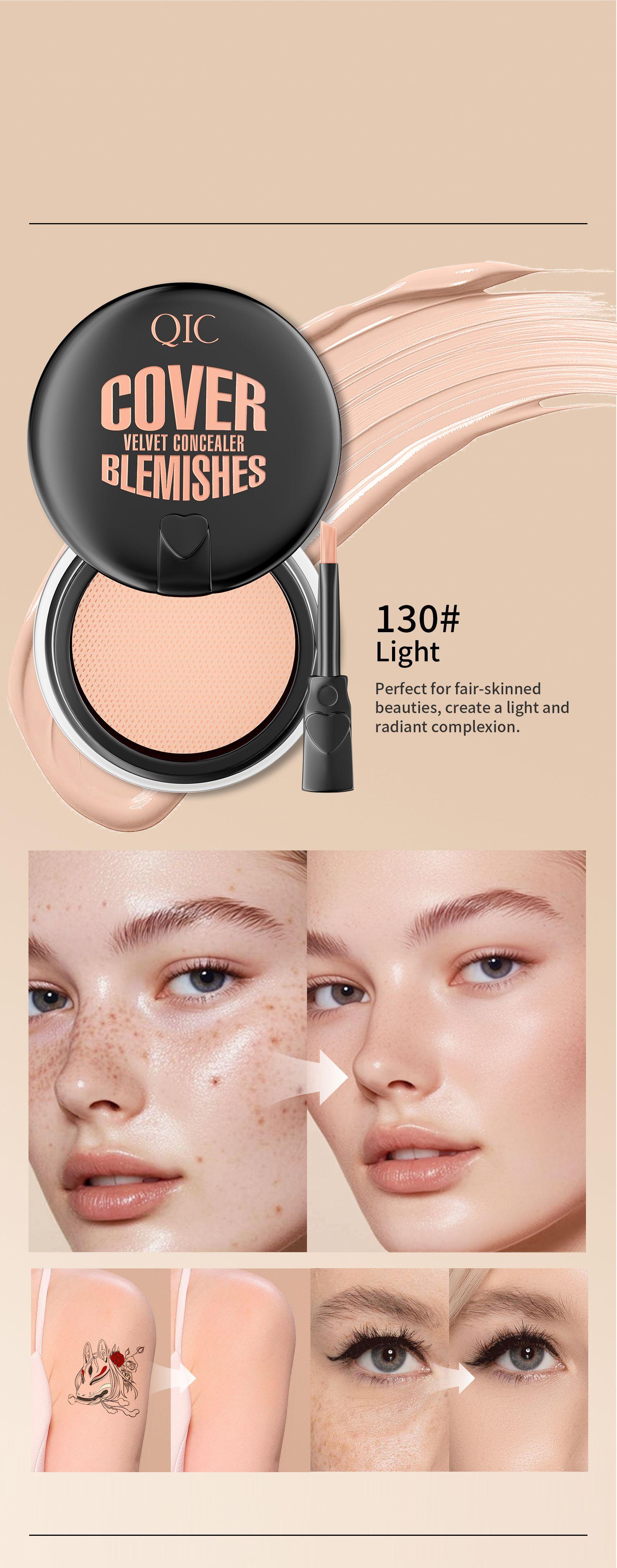 Waterproof Matte Concealer Balm, Full Coverage Lightweight Cream for Acne, Scars, Redness and Dark Spots, Smooth Blendable Texture with Moisturizing Formula for Flawless Finish, Ideal for Weddings, Parties and Daily Wear Waterproof Matte Concealer Balm, Full Coverage Lightweight Cream for Acne, Scars, Redness and Dark Spots, Smooth Blendable Texture with Moisturizing Formula for Flawless Finish, Ideal for Weddings, Parties and Daily Wear