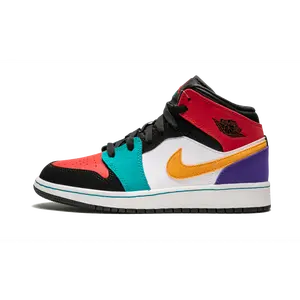 Air Jordan 1 Mid GS "Multicolor" 554725 125