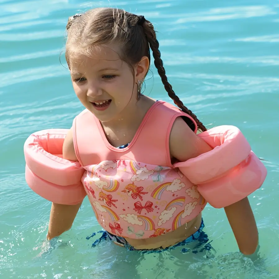 2026 Summer New Kids' Buoyancy Vest, Auxiliary Swimming Training Equipment, Children's Buoyancy Arm Sleeves Life Jacket
