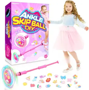 Ankle Skip Ball for Kids: Toys for 4-8 Years Old Girls, Skip Ball Toy for Girls, Outdoor Toys Gifts for Kids Ages 8-12 6-8 Skip Toy 8 Year Old Girl Birthday Gift