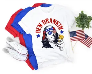Ben Drankin Funny Fourth of July Shirt, 4th Of July Shirt, Funny Fourth of July Shirt, Patriotic Shirt, Merica Shirt, Ben Drankin Shirt