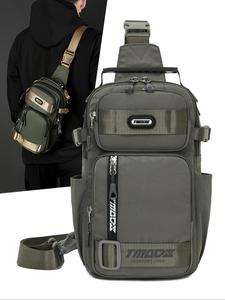 multi-pocket zipper chest bag, bum bag, lightweight durable design multi-functional zipper belt bag, casual solid color sling bag for outdoor adventure