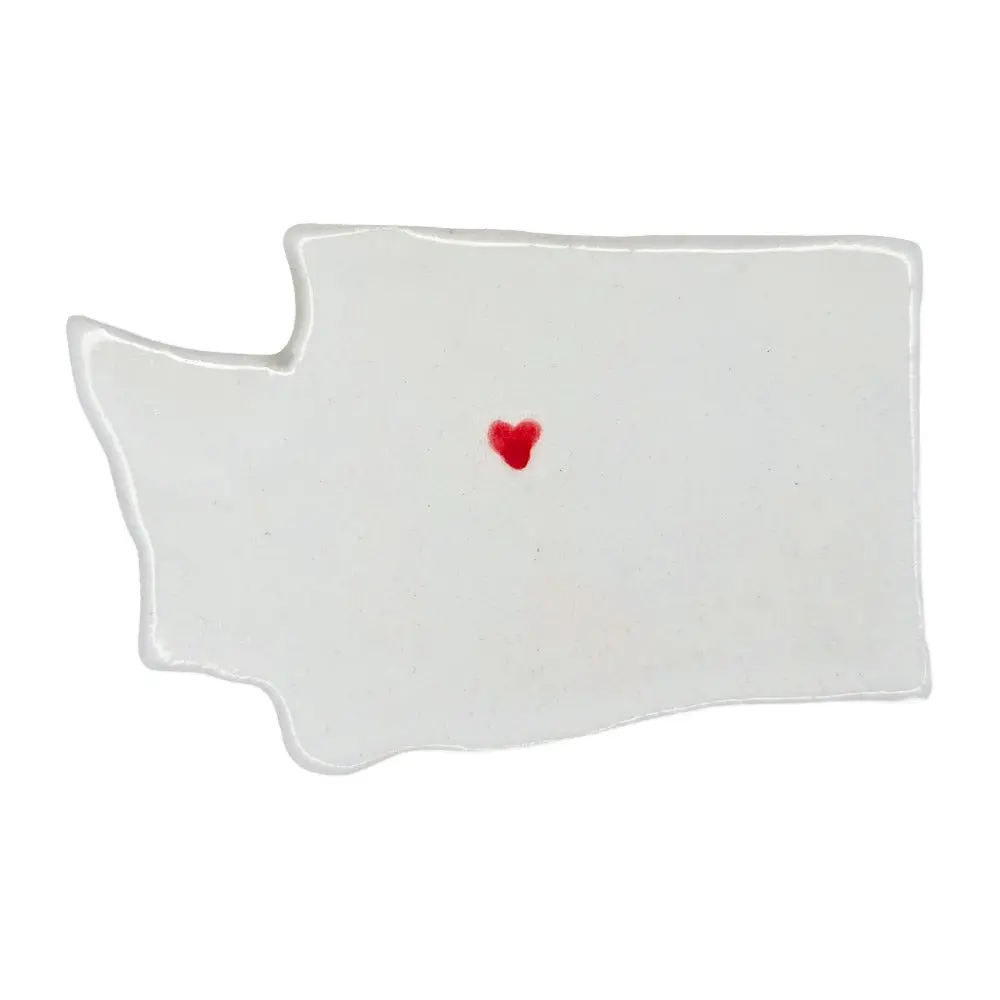 Wenatchee Ceramic Magnet for Fridge - Unique Handmade Washington State Gift