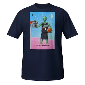 El Wembalien Shirt Alien Lotería Basketball Tee San Antonio Hoops Fan Apparel