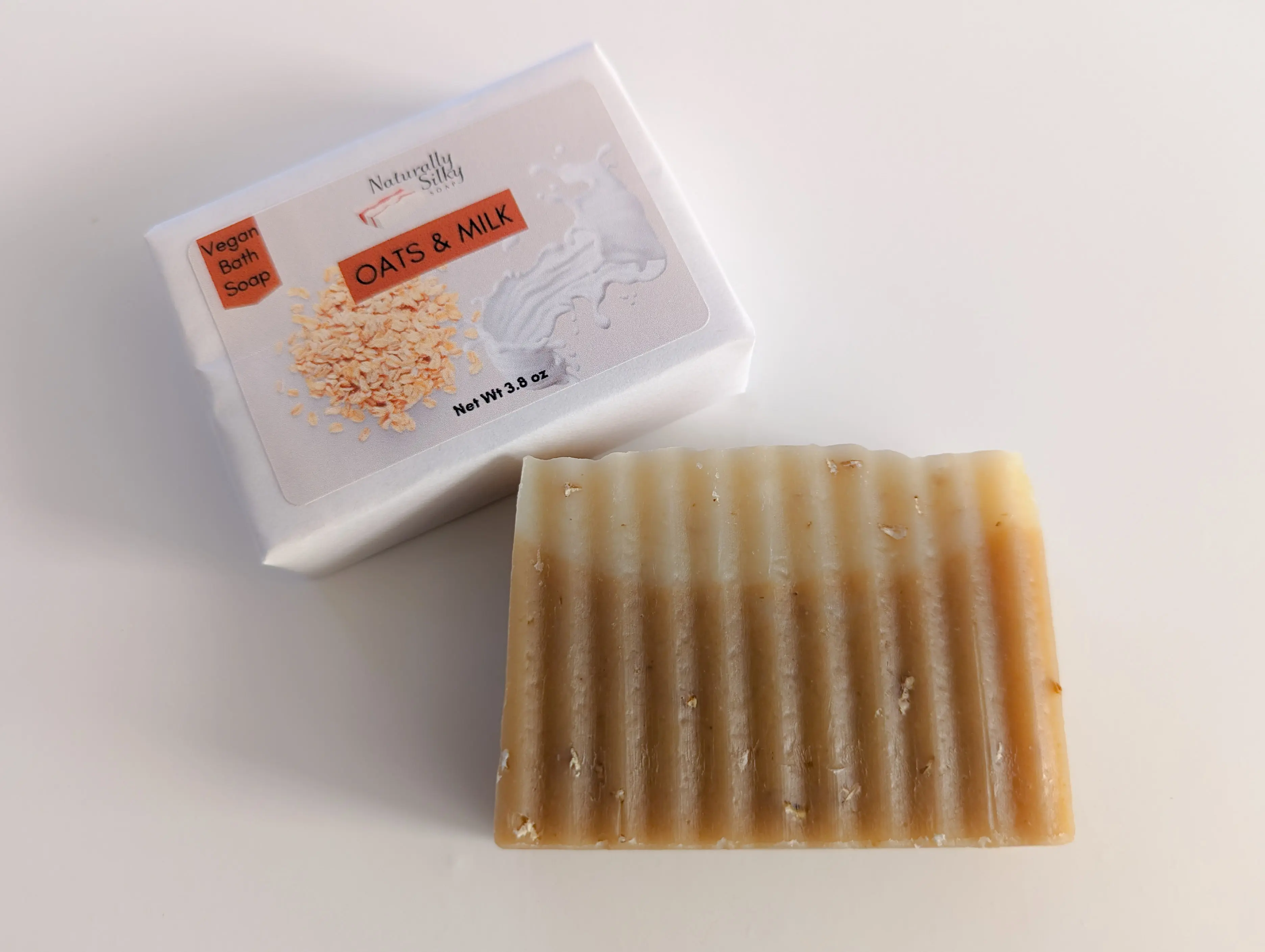 Oats & Milk Vegan Exfoliating Bath Soap | Handcrafted, Natural, For Sensitive Skin