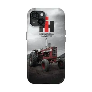 International Harvester Farmall Tractor Agriculture Fan CASE IH Graphic Art Tough Phone Case. Rustic Country Farm Aesthetic Rugged Shockproof Protective Cover For iPhone 17 Pro Max 16 Air 15 14 13 12 11.