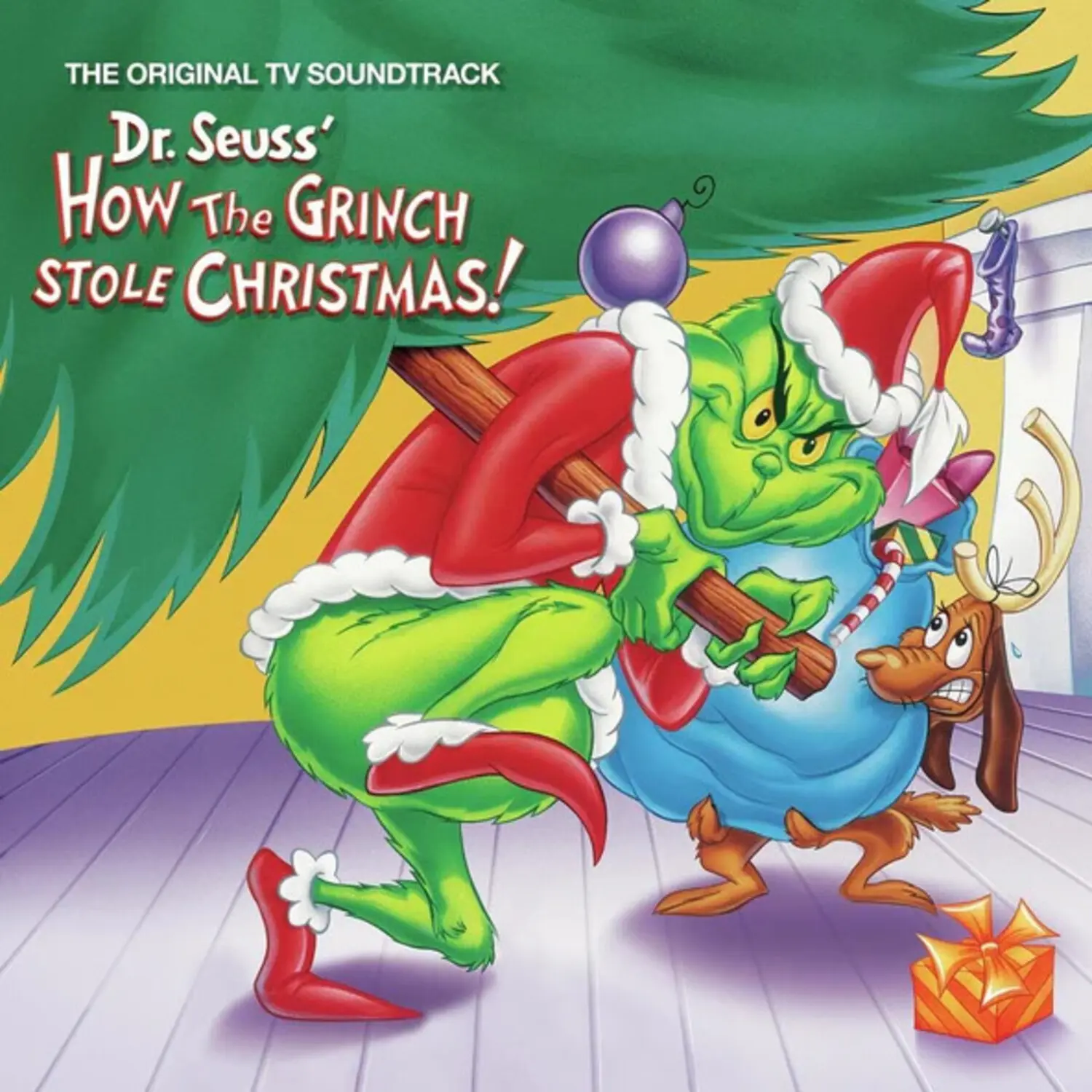 Dr. Seuss' How The Grinch Stole Christmas (Original Soundtrack) Albums on Vinyl - Ravenscroft,Thurl / Karloff,Boris - Green Colored LP Music Vinyl, UK Import