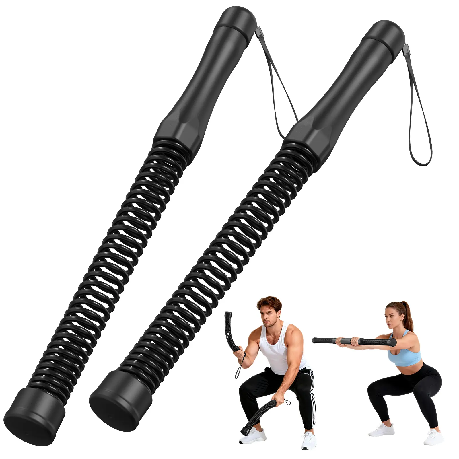 RELIFE REBUILD YOUR LIFE Cordless Battle Ropes for Home Gym, 2-in-1 Weighted Wireless Training Rope Set, Portable Full Body Workout Equipment for HIIT, Strength Training, Fitness Gear for Men & Women, Summervibes