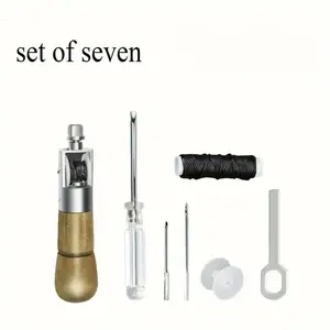 7-Piece Professional Sewing Kit, High-Quality DIY Handmade Tools, Furniture and Leather Repair, Multiple Needles, Precise Sewing, Easy-To-Use Design