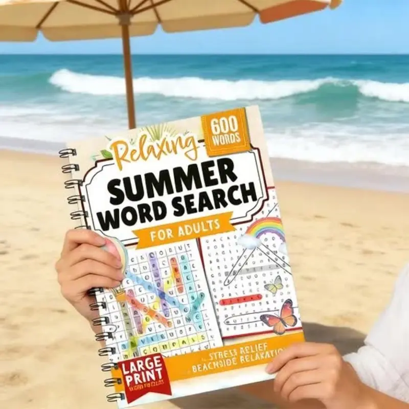 Adult Puzzle Book with Over 600 Historical Terms, Fun Challenging Puzzles for Stress Relief and Mental Stimulation, Ideal Relaxing Activity for Beach and Travel, Challenge Puzzle Game
