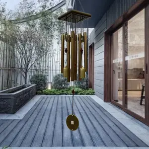 Extra Large Antique Bronze Wind Chime, Decorative Wind Chime, Loud Clear Sound, Perfect for Outdoor Decor, Gardens Balconies Living Rooms Courtyards, Calming Meditation Gift