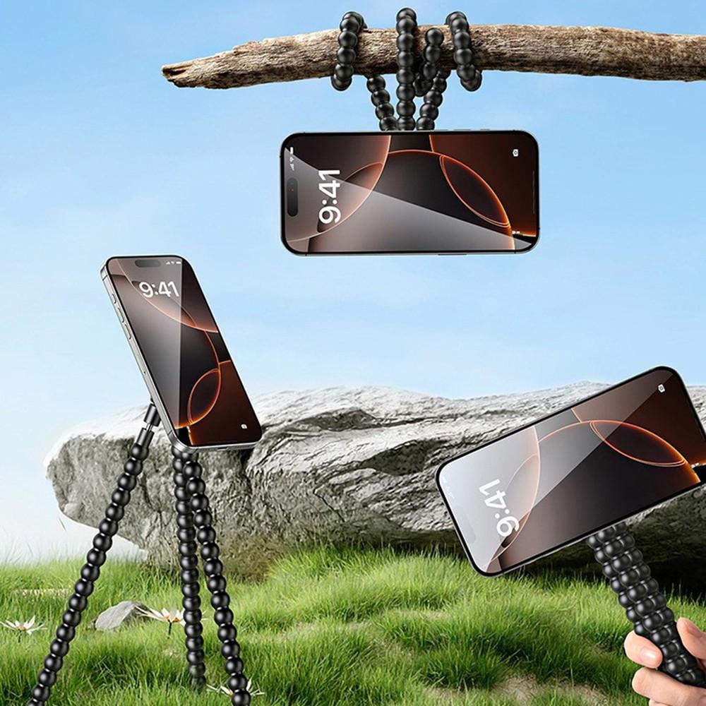 for Magsafe Flexible Magnetic Phone Tripod Mount Stand Holder Desk Bracket for Indoor Outdoor Video Recording Vlogging Selfie, Phone Tripod Universal for iPhone Samsung Galaxy Smartphone