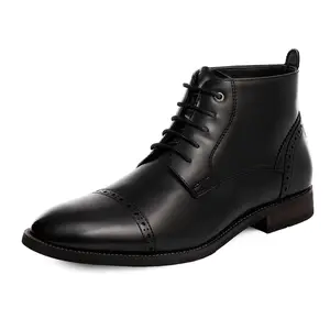 Bruno Marc Men's Classic Cap Toe Oxford Boots
