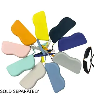 Colorful Sunglasses Storage Case, Silicone Sunglasses Protector for Travel, Portable Handheld Eyewear Organizer, Glasses Holder, Lens Protective