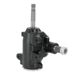 Manual Steering Gear Box w/ 3/4-30 Input Spline Black compatible for GM 1965-1991 91032277