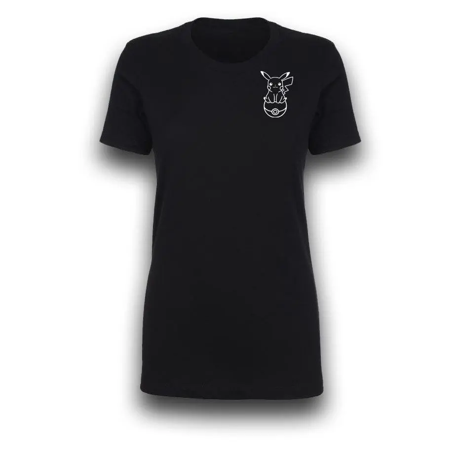 Pokemon - Pikachu on Pokeball  - Women's Minimalistic Gym T-Shirt