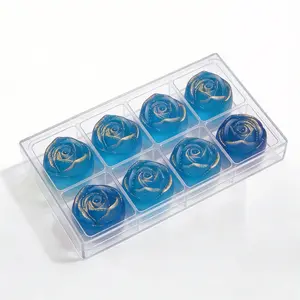 Japanese Crystal Candy - Rose Treat Box - Blue Raspberry Collection - Kohakutou