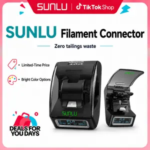 SUNLU Filament Connector Fast Heating Filament Connector for 3D Printer Filament 1.75mm, Up to 240°C, Compatible with PLA PETG TPU ABS PA Nylon, Easy to Use