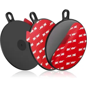 Dashboard Pad Mounting Disk for Suction Cup, 95mm (3.74") Heat Resistant Adhesive Disc for Dash Camera Windshield Holder, GPS, Tablet,  Phone Bracket Base with Sticky Adhesion Replacement 3 Pack
