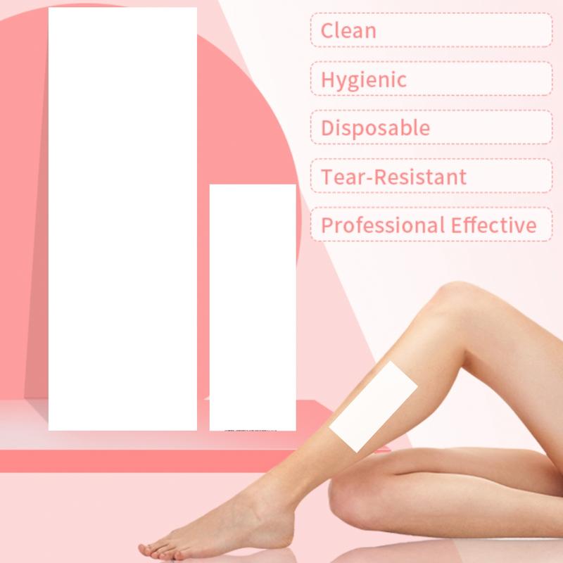 Amira Beauty Non Woven Wax Strips 200 Pieces Hair Removal Waxing Facial Body Epilating Small to Large Multi Size Pack (100 Pieces Each)