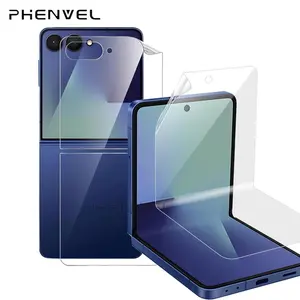 Glossy Hydrogel Screen Protector For Samsung Galaxy Z FLIP 7 6 7FE Front Cover TPU Protective Film For Galaxy Z Flip 6 Flip7 FE