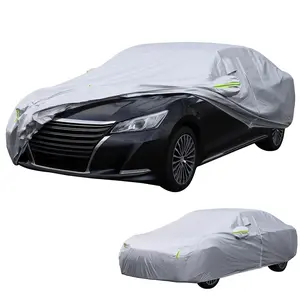 Explorinox Car Cover, Waterproof All Weather Auto Cover, Car Snow Cover for 2010-2025 Camry LE/Corolla LE/for Benz E-Class, with Ventilation Holes, Includes Antenna Installation Kit, All-Season Use, Wind and Snow Protection, UV Protection