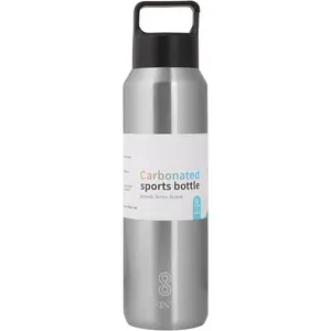 Carbonated Sports Bottle- Leak Proof 27 oz| 800 ML Silver