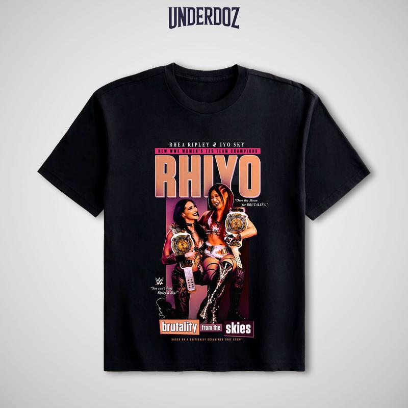 Rhea Ripley & Iyo Sky RHIYO Brutality from the Skies T-Shirt, Rhea Ripley WWE Fans Shirt, Rhea Ripley & Iyo Sky WWE Tee, Unisex Graphic For WWE Fans Clothing, WWE Tee, Menswear Cotton Crewneck Clothes Top