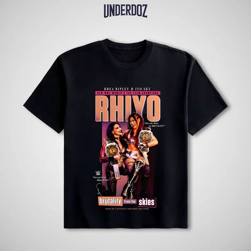 Rhea Ripley & Iyo Sky RHIYO Brutality from the Skies T-Shirt, Rhea Ripley WWE Fans Shirt, Rhea Ripley & Iyo Sky WWE Tee, Unisex Graphic For WWE Fans Clothing, WWE Tee, Menswear Cotton Crewneck Clothes Top