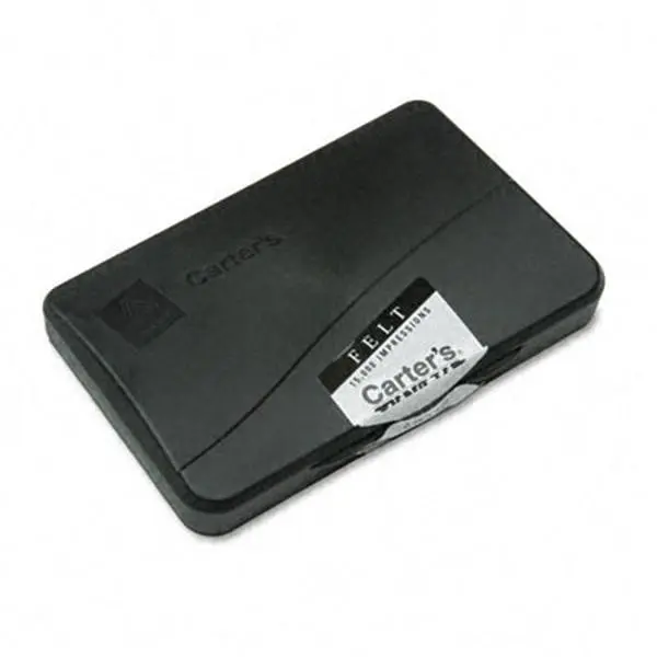 Avery 21081 Long-Lasting Felt Ink Pad - Felt Stamp Pad, 4.25in W x 2.75in D, Holds Twice the Ink, Requires Less Reinking, 15000 Impressions, Black for Scrapbooking & Stamping DIY Projects