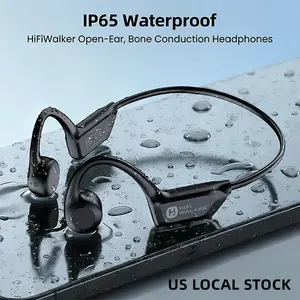 HIFIWALKER T10lite Open Ear Bone Conduction Headphones, 28g Ultra-Light Wireless Earbuds for Running, HiFi Sound, Sweatproof, Safe for Outdoor Sports