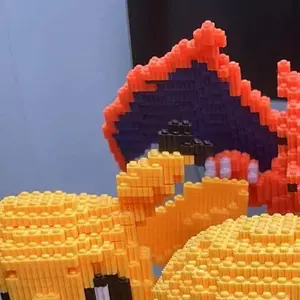 Pet series-Multi color compressed link small building block series