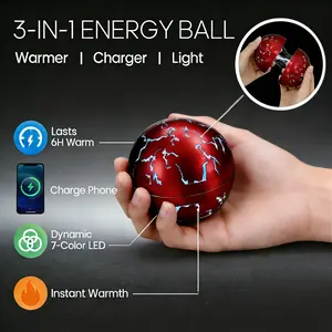 Hand Warmer 3-in-1 Power Bank 5200mAh CoxiVision Rechargeable FCC Certified 2 Heat Modes 7-Color LED Lights USB-C Simply Portable for MenWomen Winter Outdoor Camping Hunting Hiking Golf Perfect Christmas Thanksgiving Gift TikTokShopBlackFriday