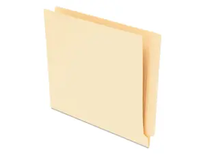 End Tab File Folders, Straight Tab, Letter, Manila, 75/box