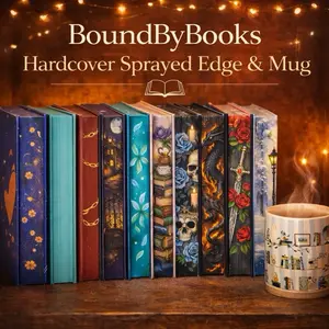 Sprayed Edge Hardcovers & Mug-Wrapped Book - Sleek Durable Finish Ideal for Reading and Gifting Unique Design Perfect for Book Lovers