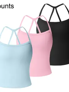 Women's Sporty Fitted Tank Top, Sports Vest Top, Comfortable Breathable Fabric, Lightweight Wear, Hollow Back Design, Enhances Fashionability