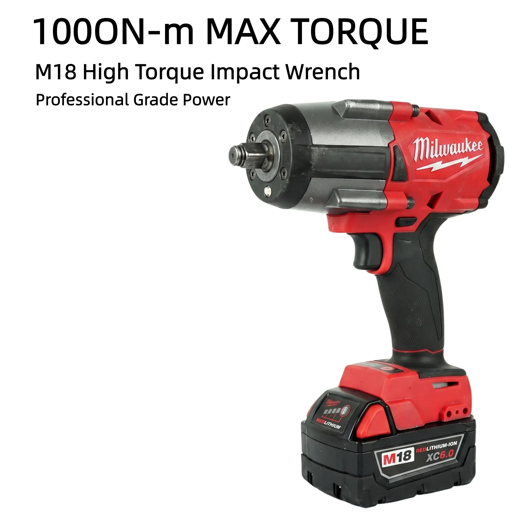 Milwaukee M18 FMTIWF12 Brushless Cordless 1/2 Inch Square Drive Impact Wrench, 1000Nm Breakaway Torque, Pressure-Sensitive Adjustable Speeds, Heavy-Duty Industrial Bolt Removal Tool for Home Garage Mechanics 4-mode  Drive   control  Heavy-Duty angle