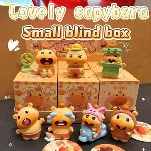 Cute Water Capybara Blind Box Toy, Adorable Desktop Decoration Gift for Friends, Unique Surprise Present for Girls Birthdays