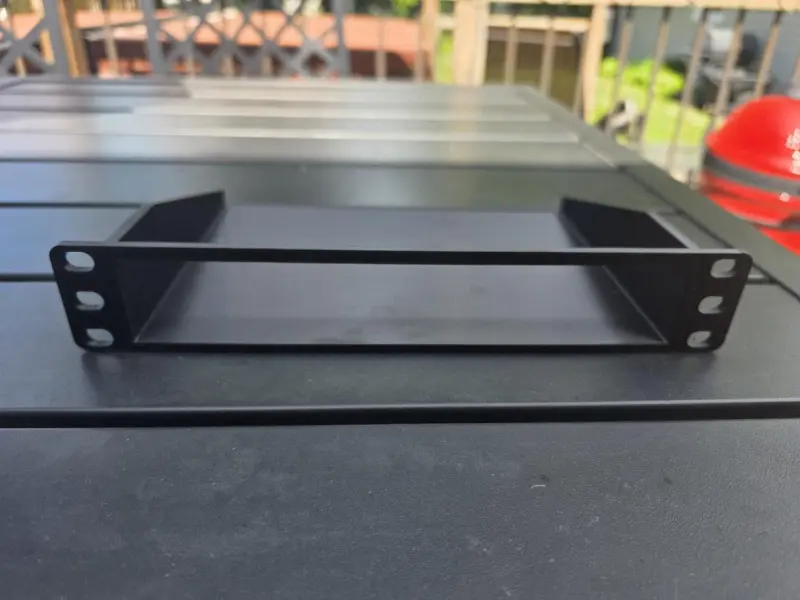 1u 10 inch network rack shelf, modular it shelf for 10" server cabinet, 3d printed petg accessory for home lab