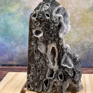 Captivating Sphalerite Druzy Tower - Vibrant Crystal Energy and Transformation