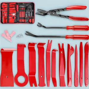 19Pcs Car Trim Removal Tool,Auto Clip Pliers Fastener Remover Set,Pry Tool Repair Kit,Fastener Clips Removal Car Tool for Panel,Audio, Dash, Window,Clip and Upholstery with Storage Bag