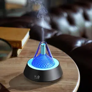 Mini Essential Oil Diffuser, USB Powered Aromatherapy Scent Air Humidifier with Colorful Night Light, Portable Operation Aromatherapy Machine for Home, Office