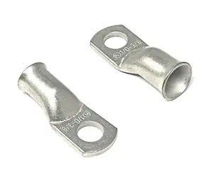 1/0 Gauge (AWG) Pure Copper Cable Lug Connector Ring Terminals 1/0 Gauge (AWG) Pure Copper Cable Lug Connector Ring Terminals